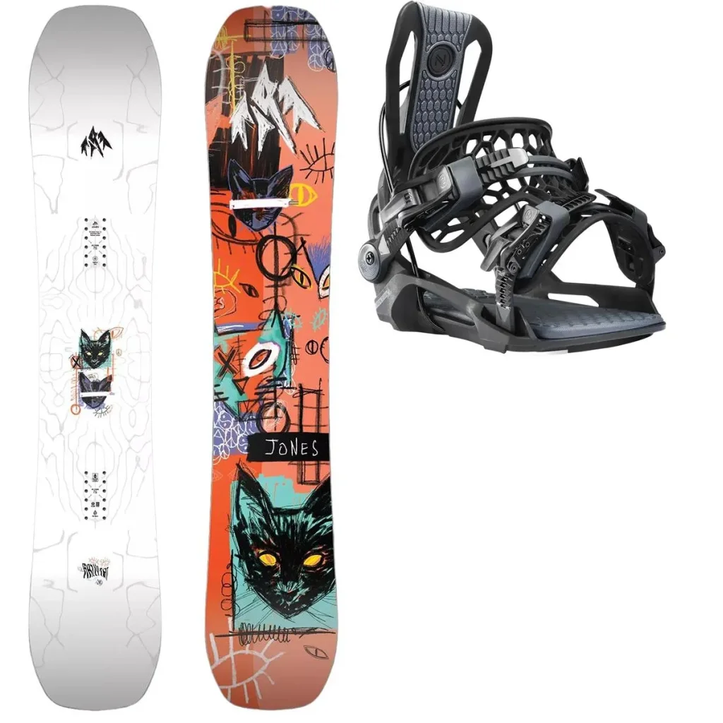 JONES Rally Cat Wide + Fix NIDECKER Flow Fenix /black