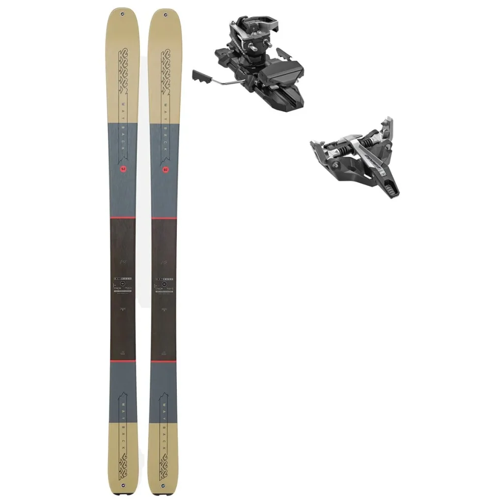 K2 Wayback 92 + Fix DYNAFIT Seven Summits+ freins 98 /noir argent