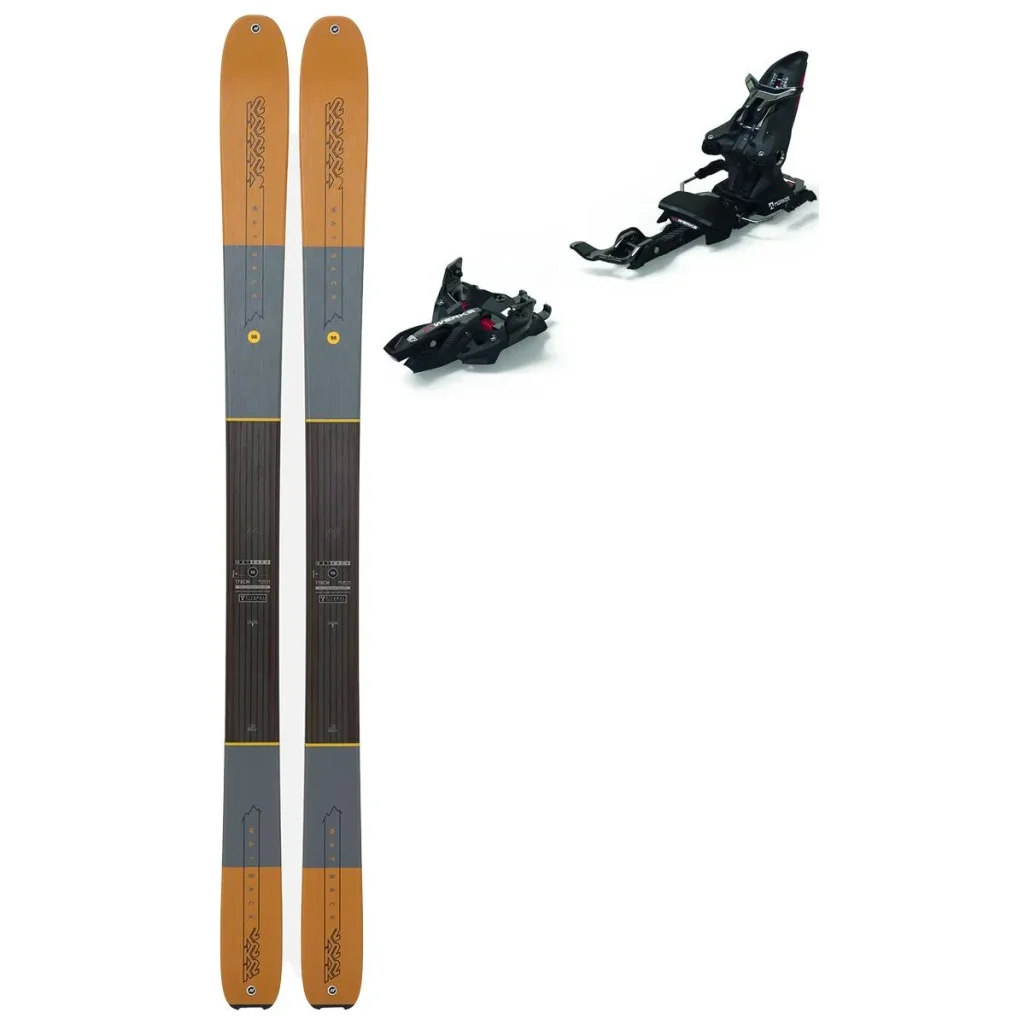 K2 Wayback 98 + Fix MARKER Kingpin Mwerks 12 (75-100mm) /noir rouge