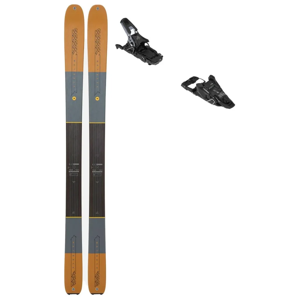 K2 Wayback 98 + Fix SALOMON S/lab shift² 10 multinorm /noir argent met