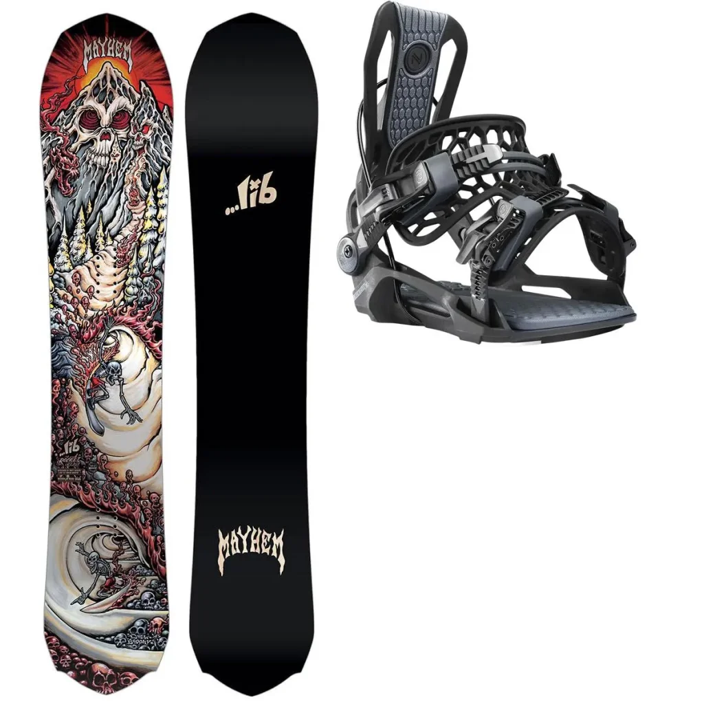 LIB TECH Mayhem Rocket + Fix NIDECKER Flow Fenix /black