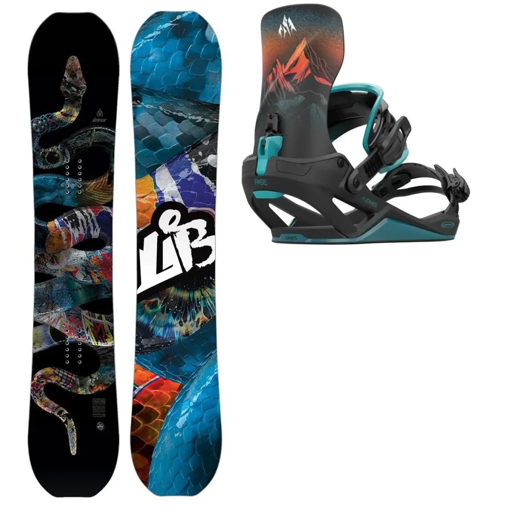 LIB TECH T.Rice Pro + Fix JONES Mercury Fase Blue Art