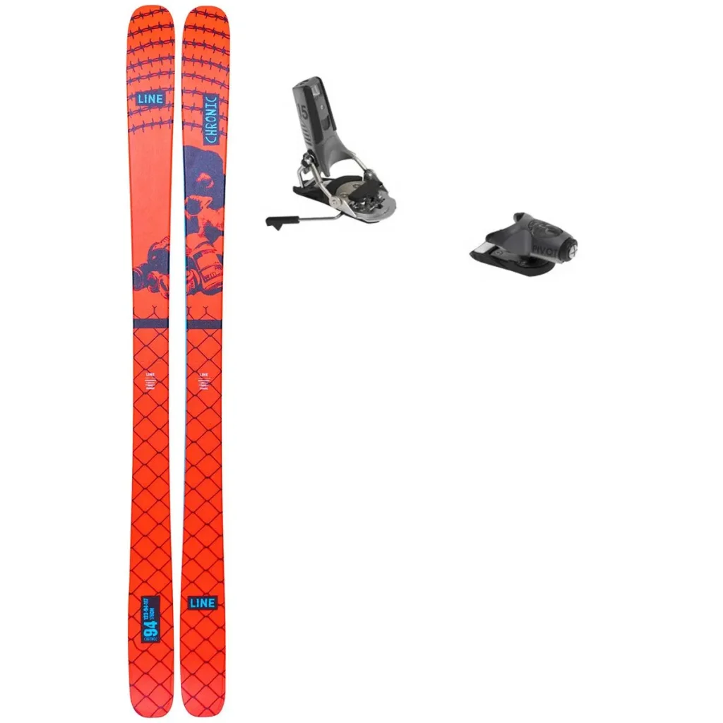 LINE Chronic 94 + Fix LOOK Pivot 2.0 15 Gw Freins 95 /black metal