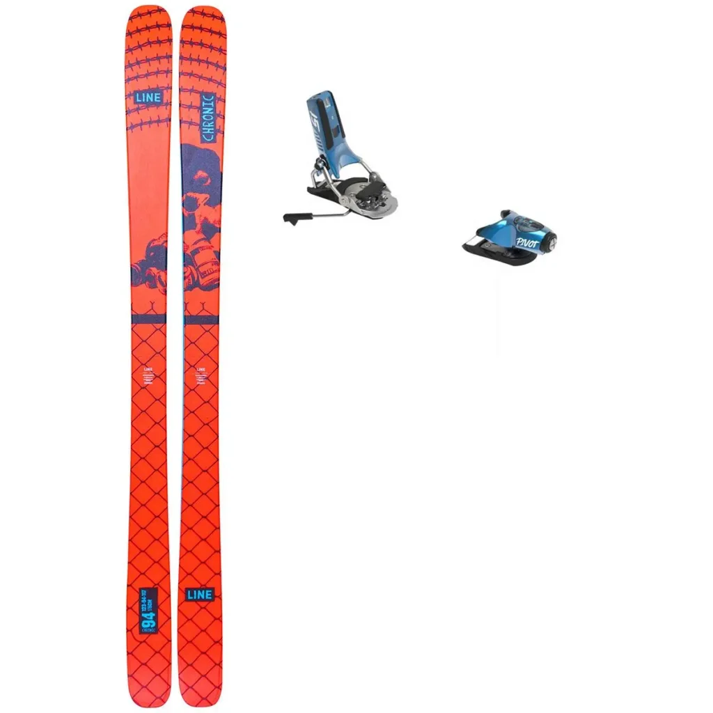 LINE Chronic 94 + Fix LOOK Pivot 2.0 15 Gw Freins 95 /bluesteel