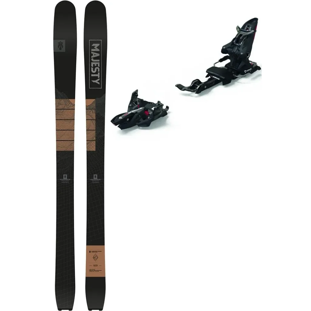 MAJESTY Superpatrol Carbon + Fix MARKER Kingpin Mwerks 12 (75-100mm) /noir rouge