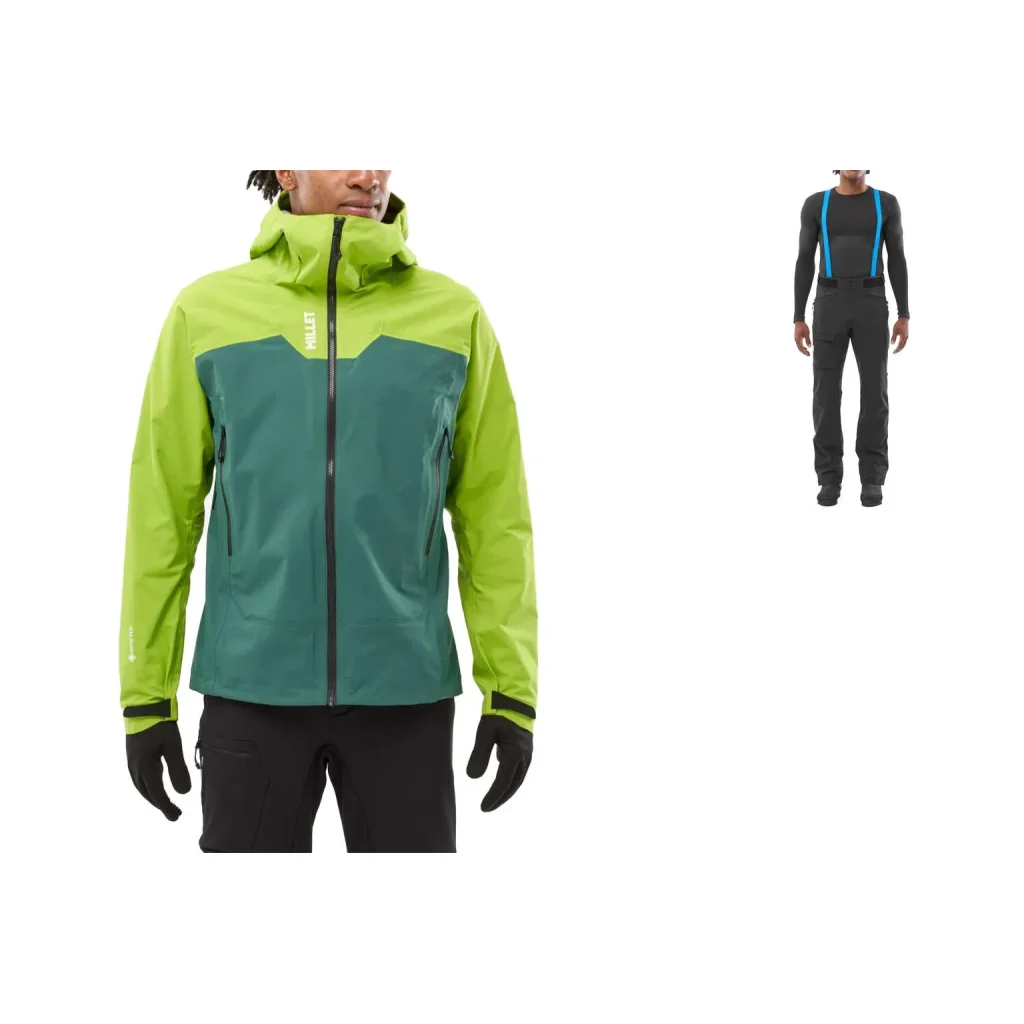 MILLET Kamet Gtx Jacket /macaw green bottle + MILLET Kamet Shield Pant /black noir