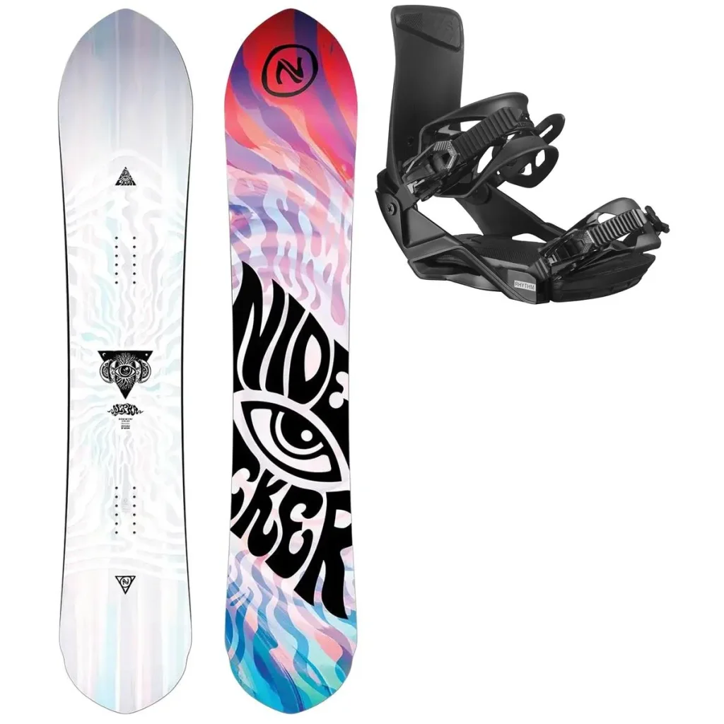 NIDECKER Alpha Wide + Fix SALOMON Rhythm /noir