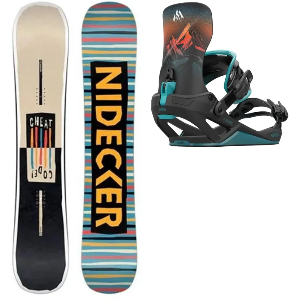 NIDECKER Cheat Code Homme + Fix JONES Mercury Fase Blue Art