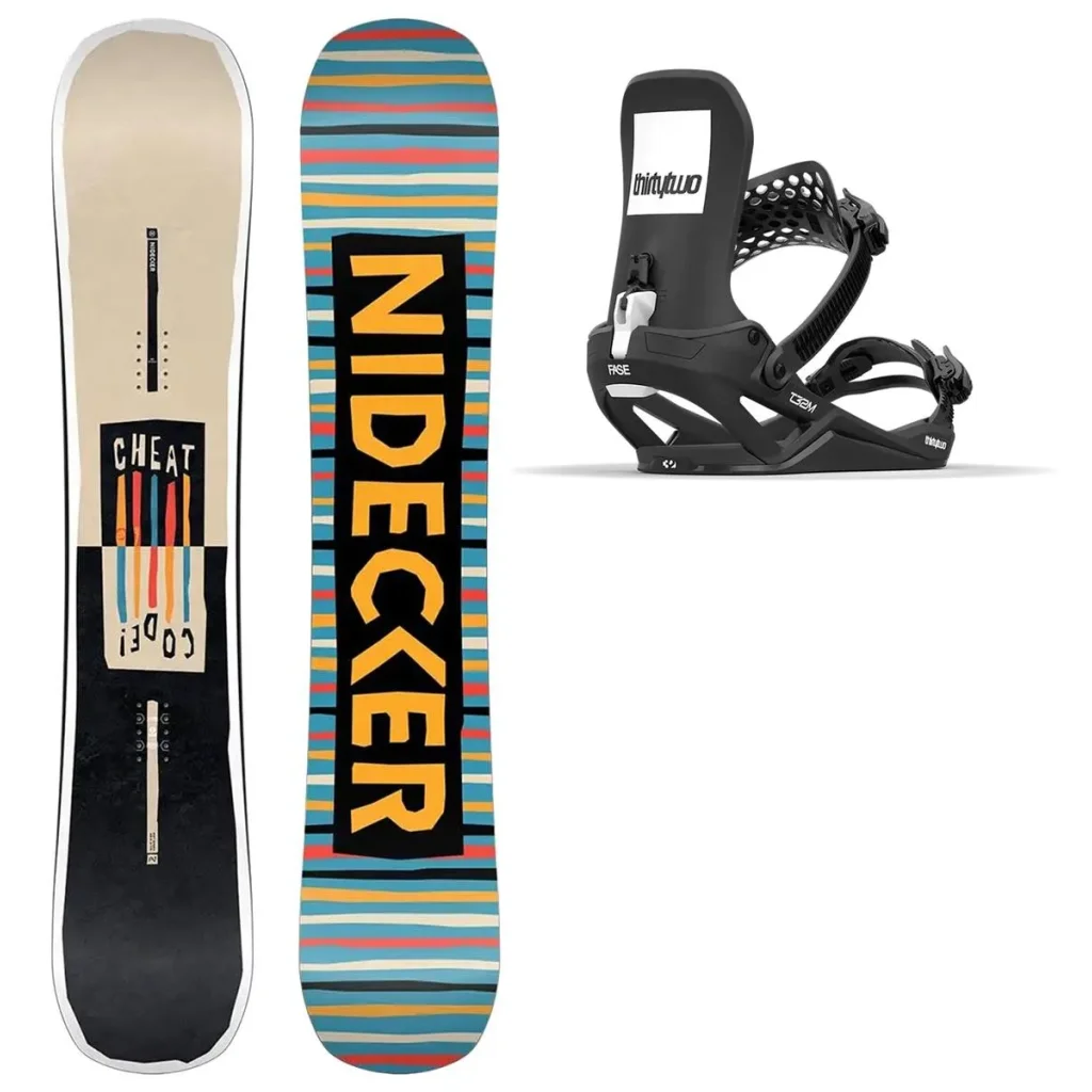 NIDECKER Cheat Code Men Wide + Fix THIRTYTWO T32M Fase /black