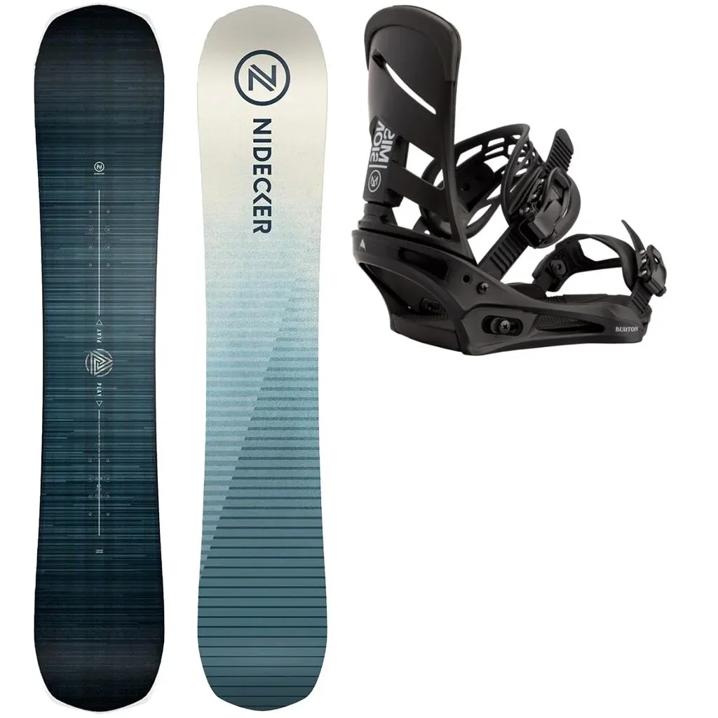 NIDECKER Play Wide + Fix BURTON Mission /noir