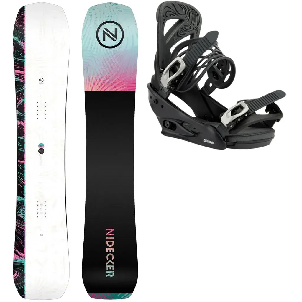 NIDECKER Venus + Fix BURTON Scribe W /black