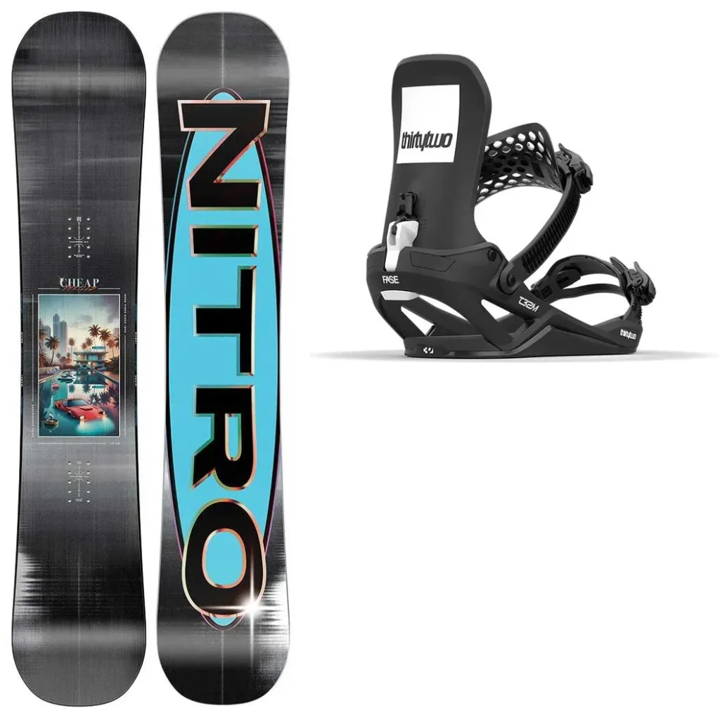 Nitro Cheap Thrills Wide + Fix THIRTYTWO T32M Fase /noir