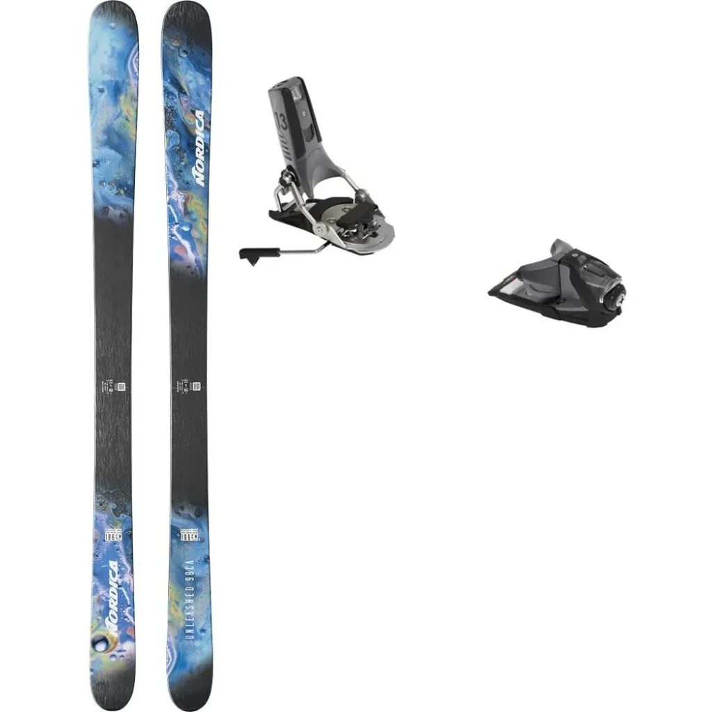 NORDICA Unleashed 98 CA /oilslick bleu + Fix LOOK Pivot 2.0 13 Gw Freins 115 /noir metal