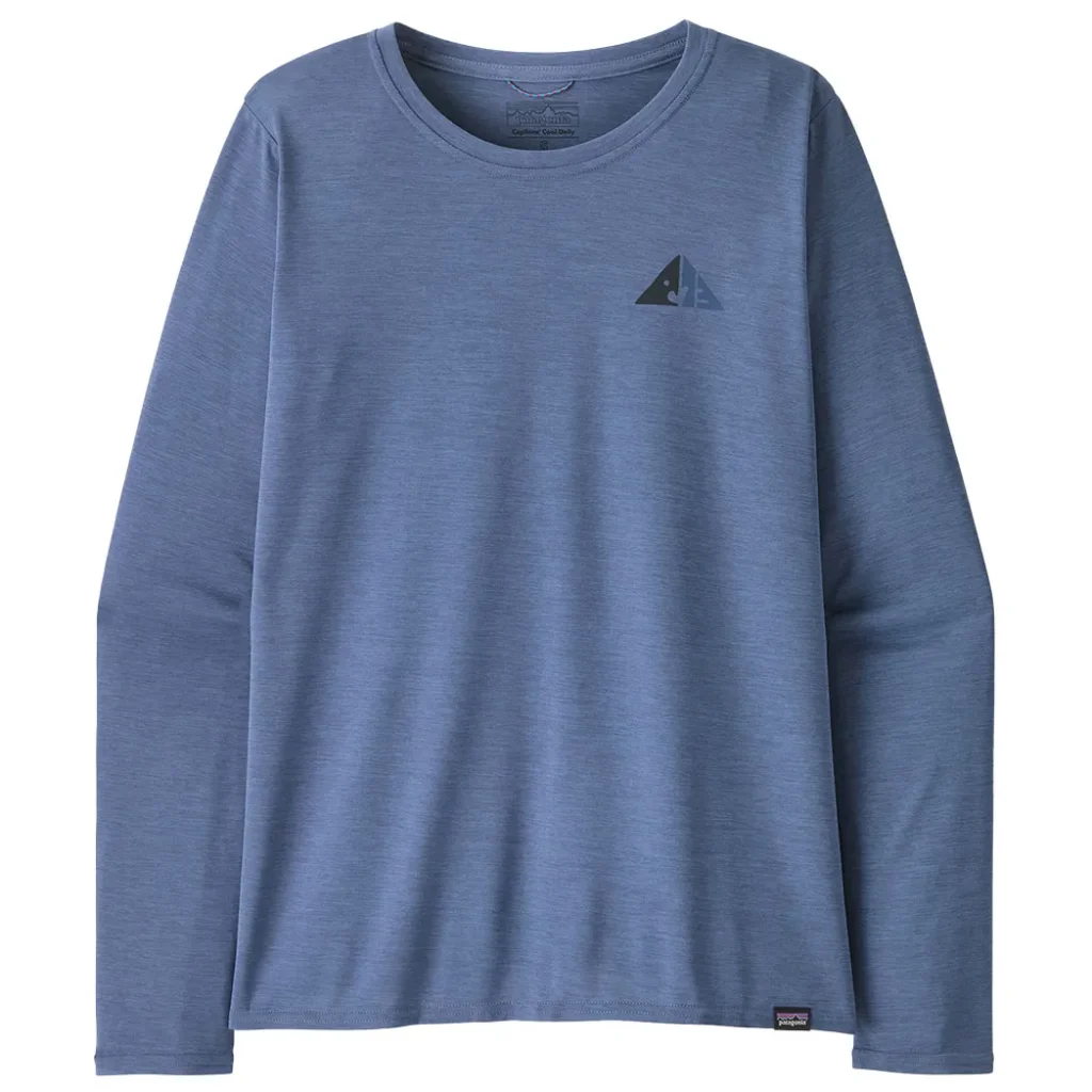 PATAGONIA Cap Cool Daily Graphic L/s Chemise lands w /driftways current bleu x-dye