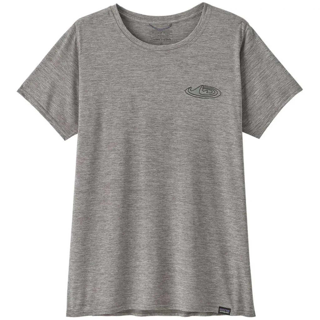 PATAGONIA Cap Cool Daily Graphic Shirt Lands W /made of feather gris