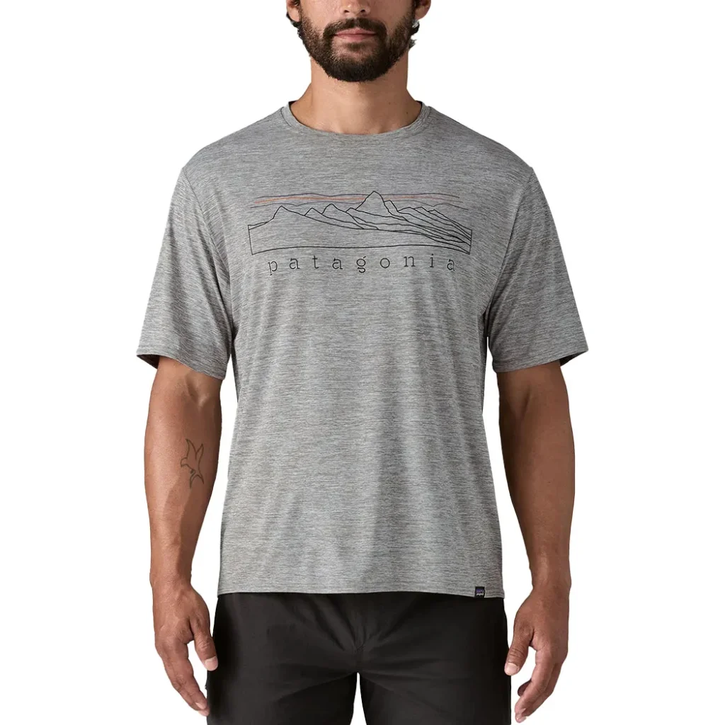 PATAGONIA Cap Cool Daily Graphic Shirt /stratapeaks feather gris