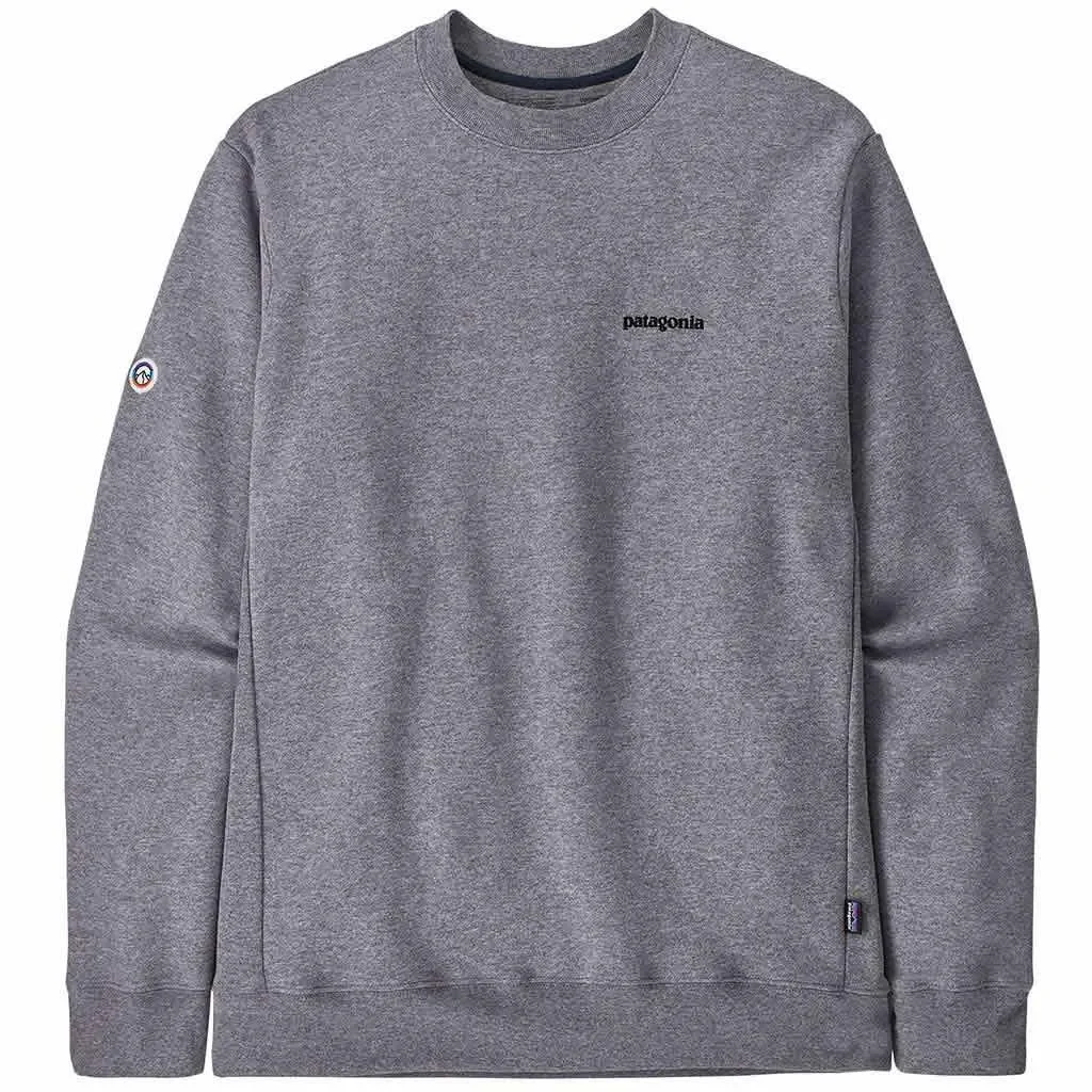 PATAGONIA Fitz Roy Icon Uprisal Crew Sweatshirt /gravel heather