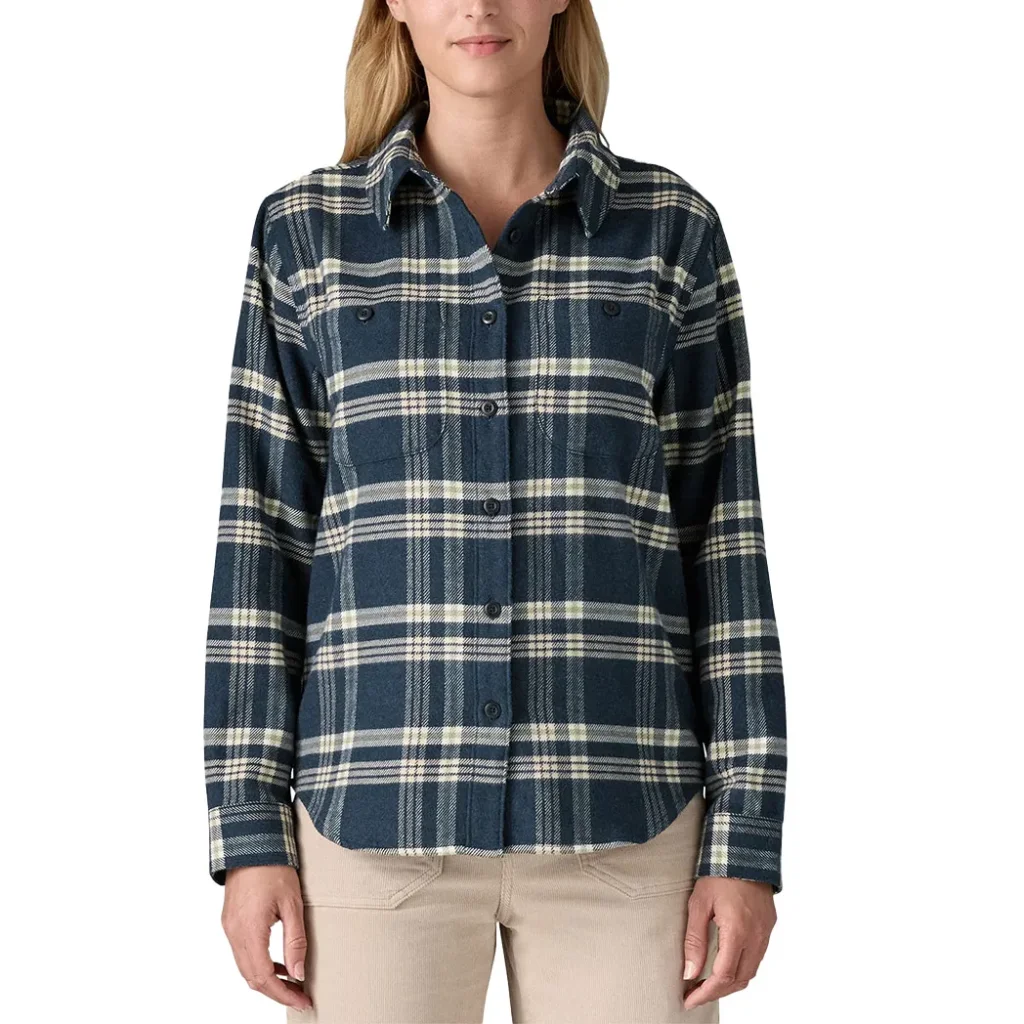 PATAGONIA Fjord Flannel Shirt W /old spruce sunken bleu
