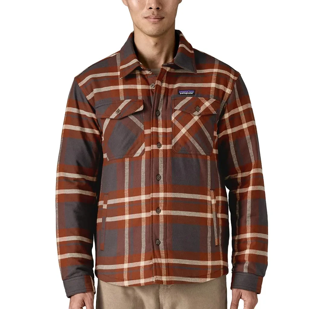 PATAGONIA LW Insulated Fjord Flannel Shirt /ashore ink black