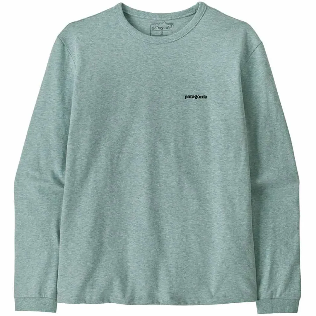 PATAGONIA P-6 Logo Responsibili-Tee L/s w /p-6 outline virtually bleu