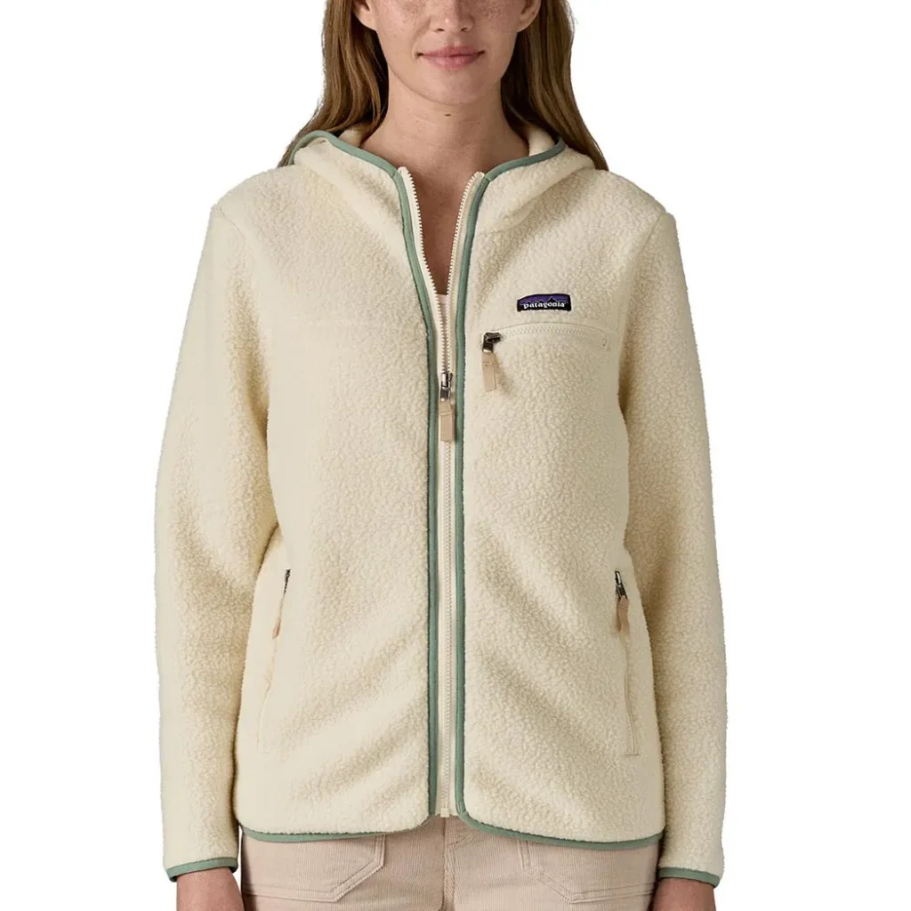 PATAGONIA Retro Pile Hoody W /naturel ellwood vert