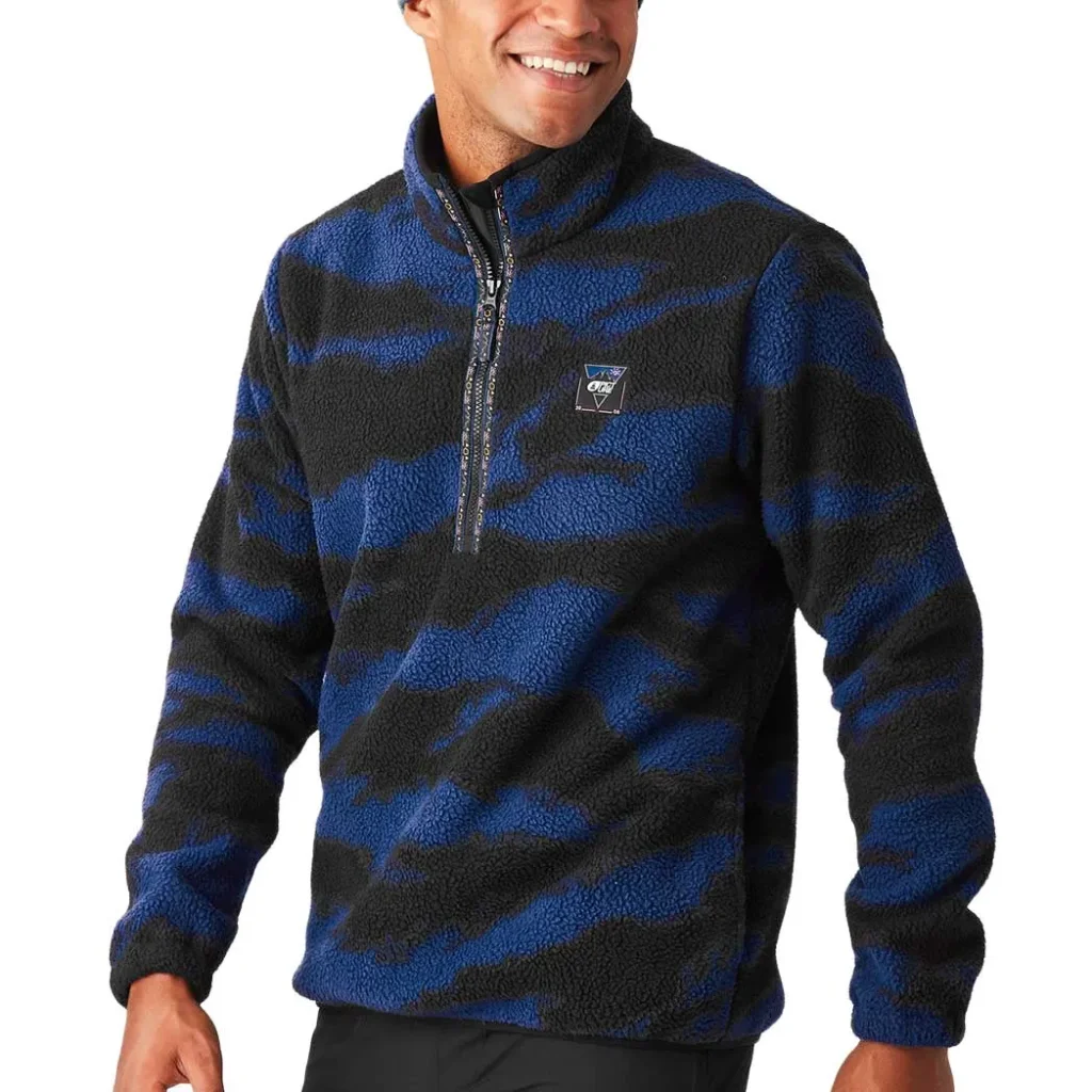PICTURE ORGANIC Kimag Printed 1/4 Fleece /retro fusion print