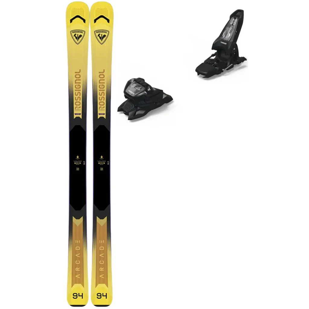 ROSSIGNOL Arcade 94 /yellow + Fix MARKER Griffon 13 ID /black