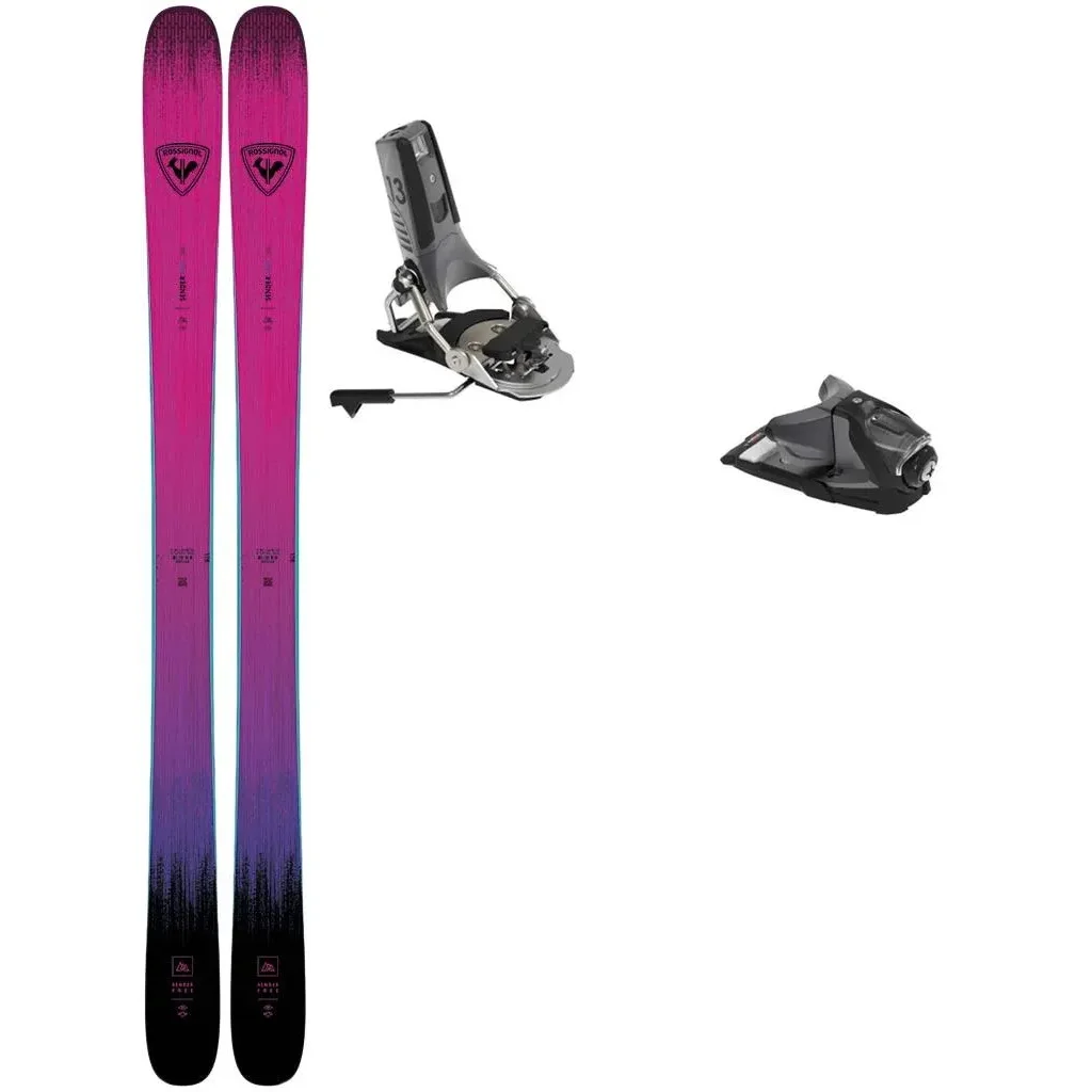 ROSSIGNOL Sender Free 100 + Fix LOOK Pivot 2.0 13 Gw Freins 115 /noir metal