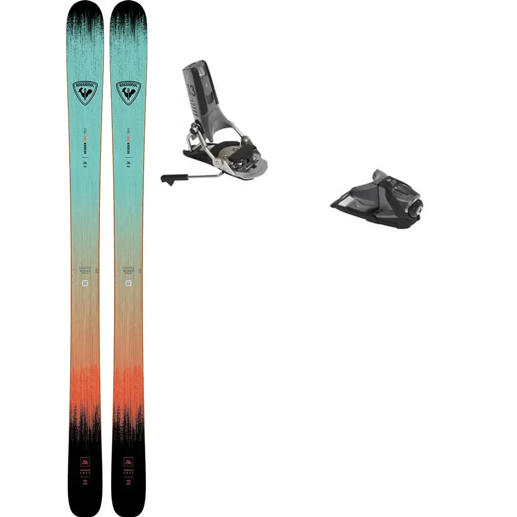 ROSSIGNOL Sender Free Pro Jr + Fix LOOK Pivot 2.0 13 Gw Freins 95 /noir metal