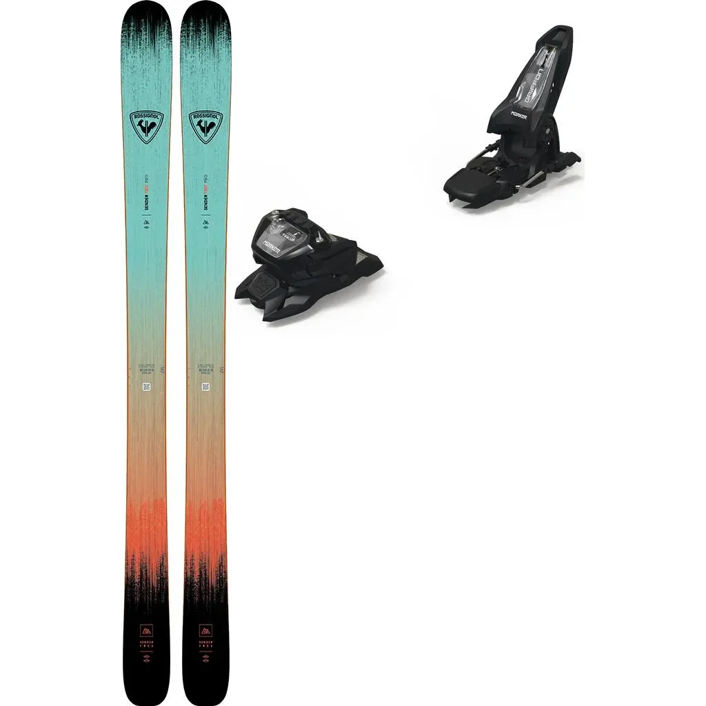 ROSSIGNOL Sender Free Pro Jr + Fix MARKER Griffon 13 ID /black