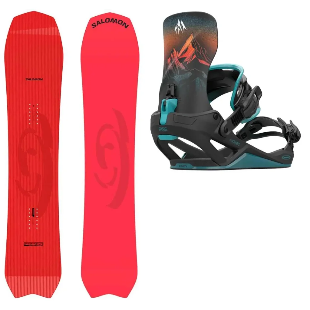 SALOMON Dancehaul + Fix JONES Mercury Fase Blue Art