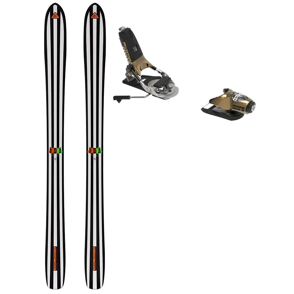 SALOMON Départ 1.0 /black white neon punch + Fix LOOK Pivot 15 Gw Freins 105 /gold