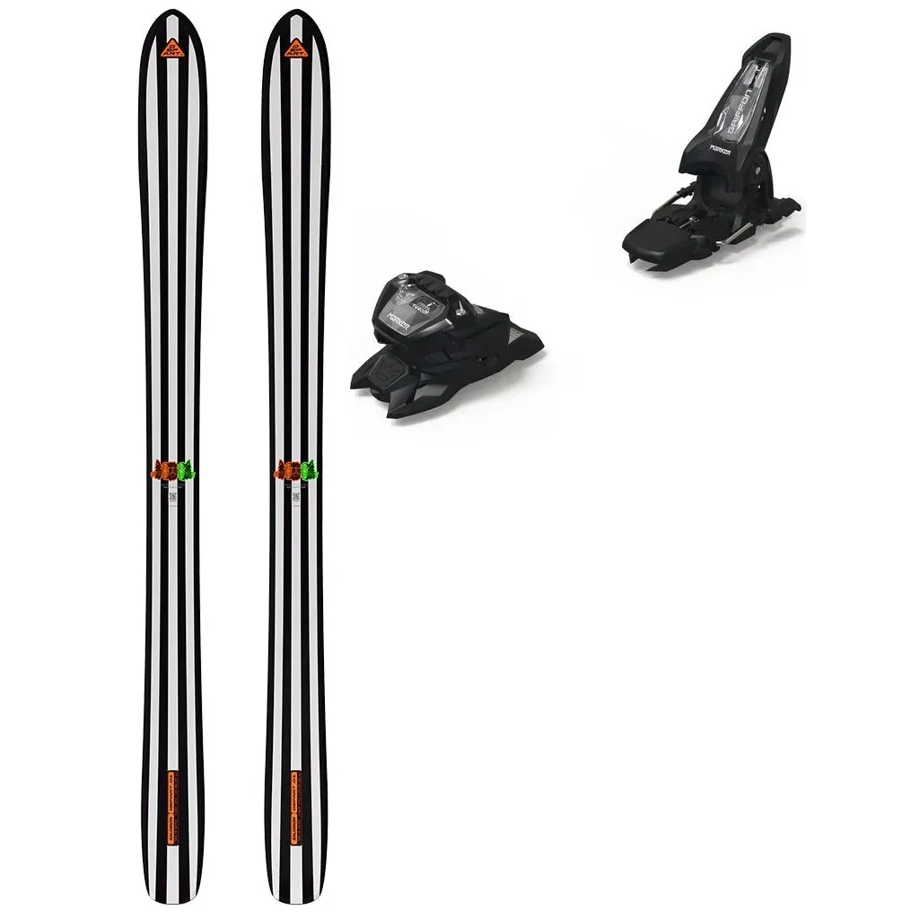 SALOMON Départ 1.0 /black white neon punch + Fix MARKER Griffon 13 ID /black