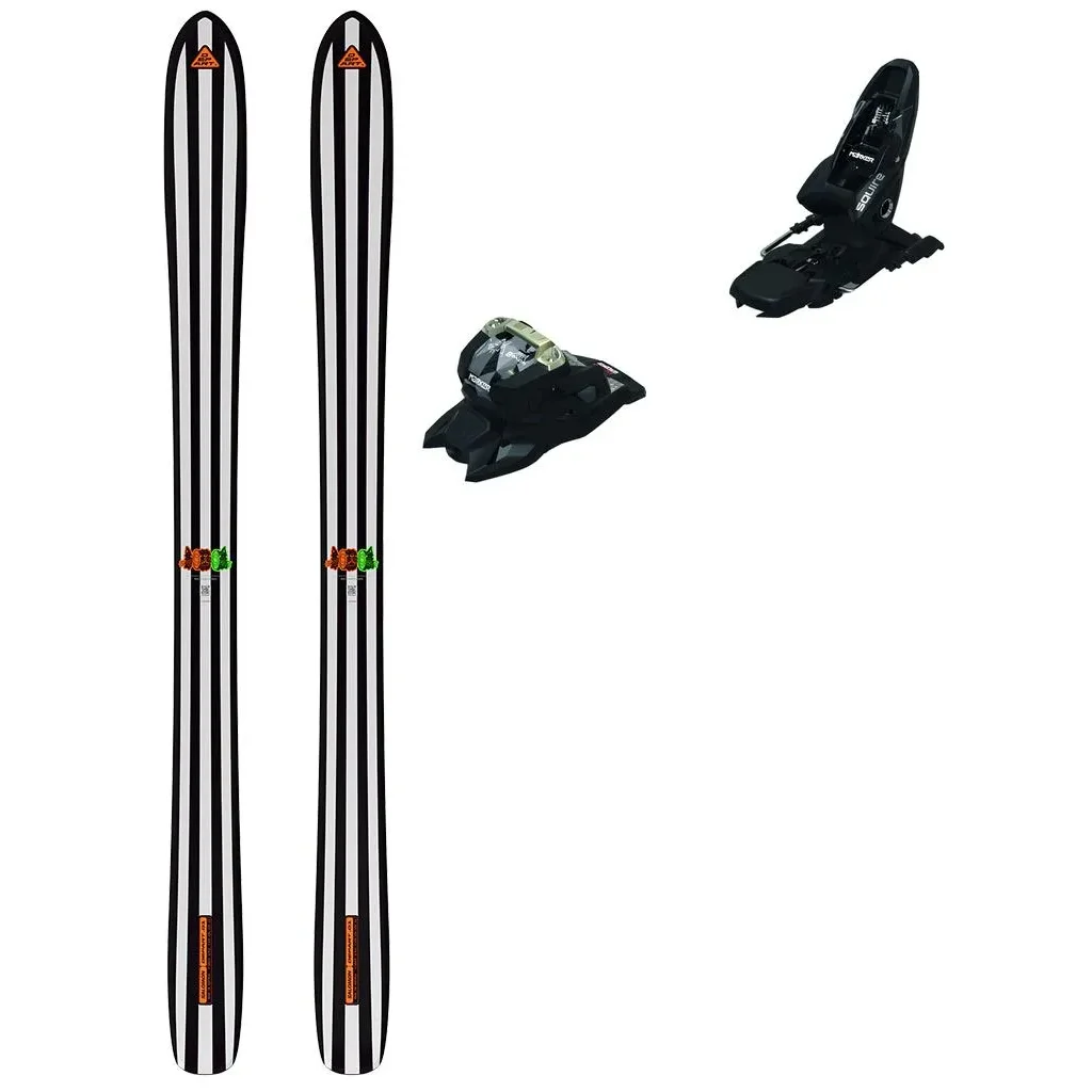 SALOMON Départ 1.0 /black white neon punch + Fix MARKER Squire 11 /black