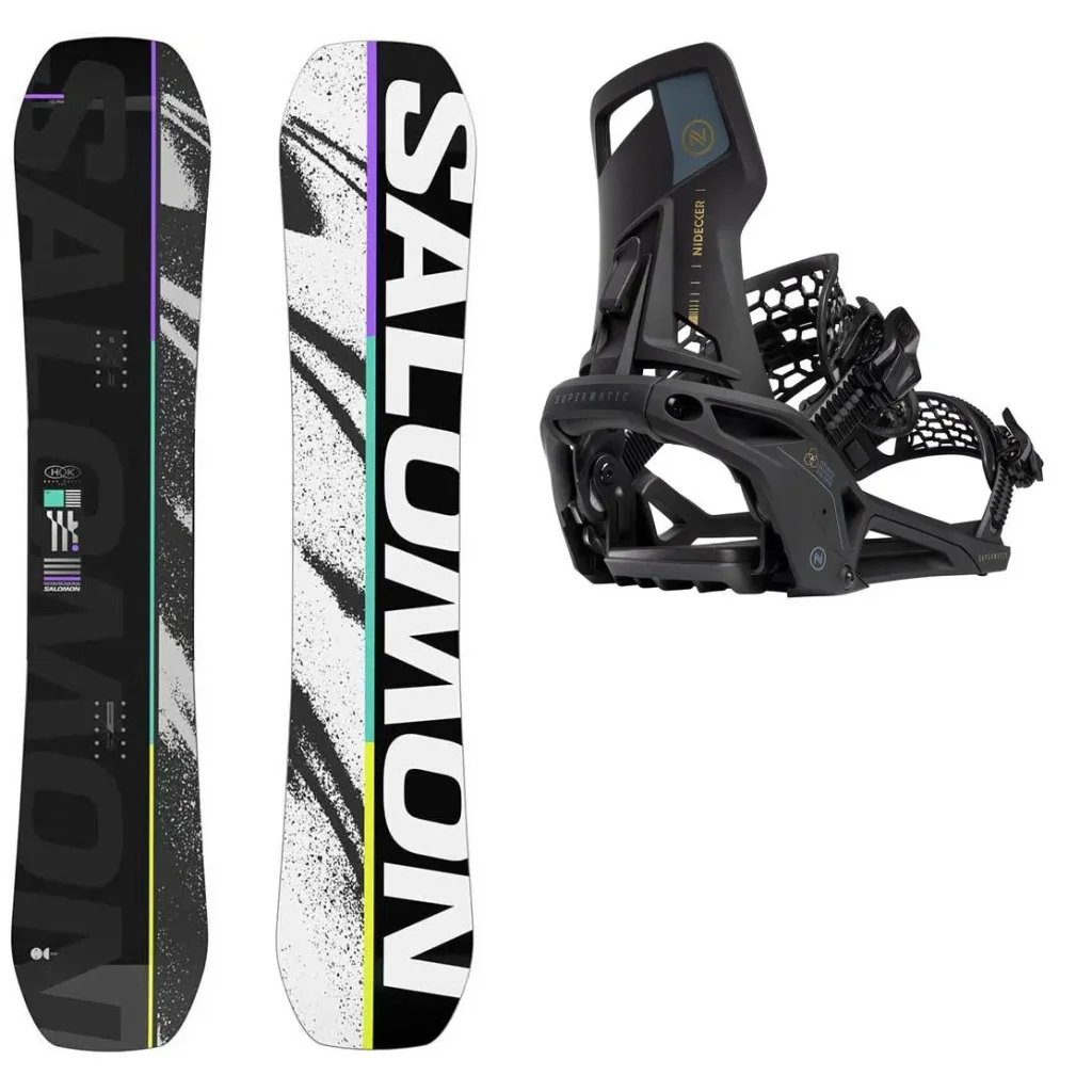 SALOMON Huck Knife Pro + Fix NIDECKER OG Supermatic /noir