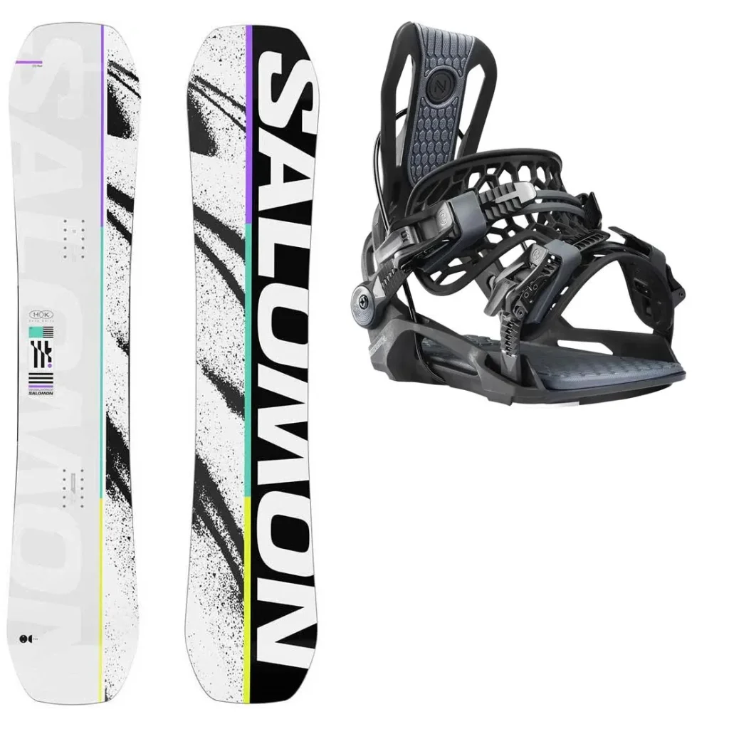 SALOMON Huck Knife Wide + Fix NIDECKER Flow Fenix /noir