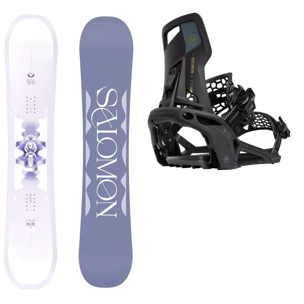 SALOMON Lotus + Fix NIDECKER OG Supermatic /noir