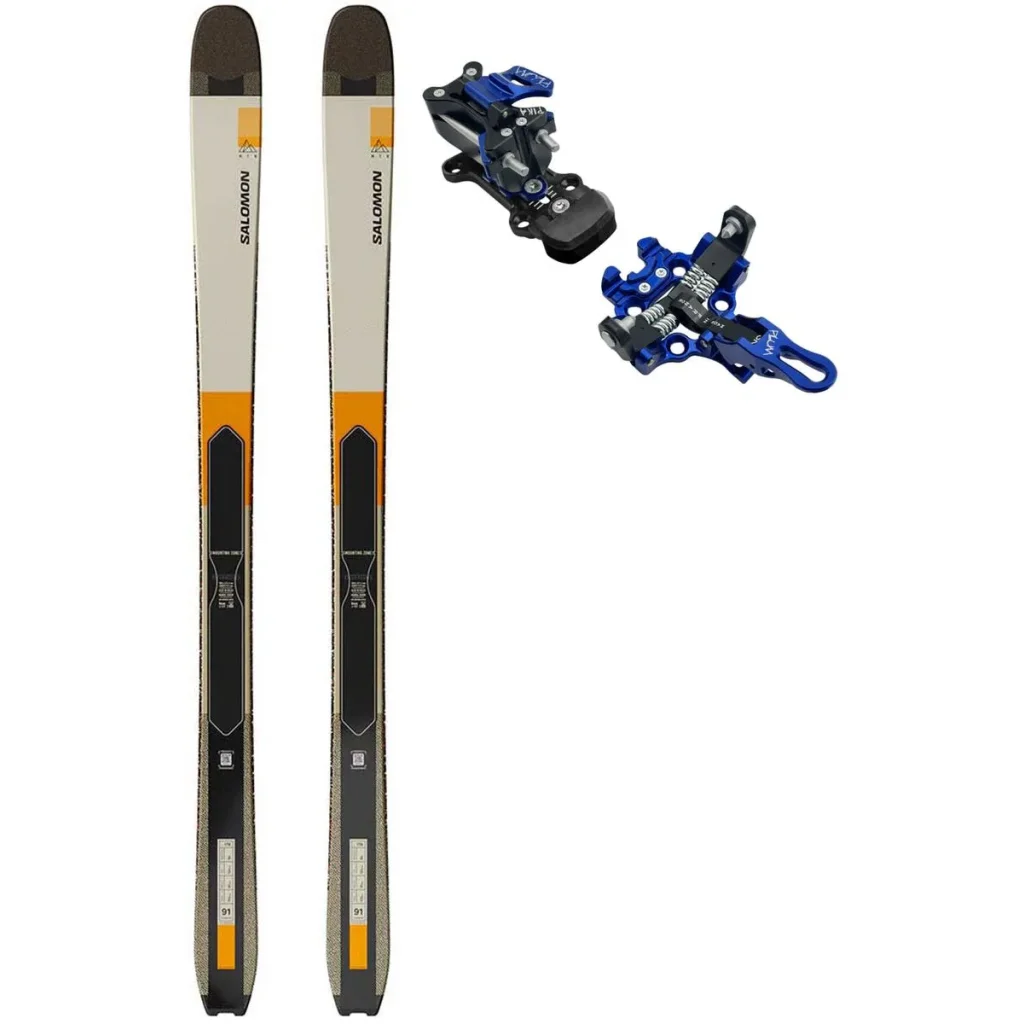 SALOMON Mtn 91 Carbon /almond milk noir turmeric + Fix PLUM Pika /bleu