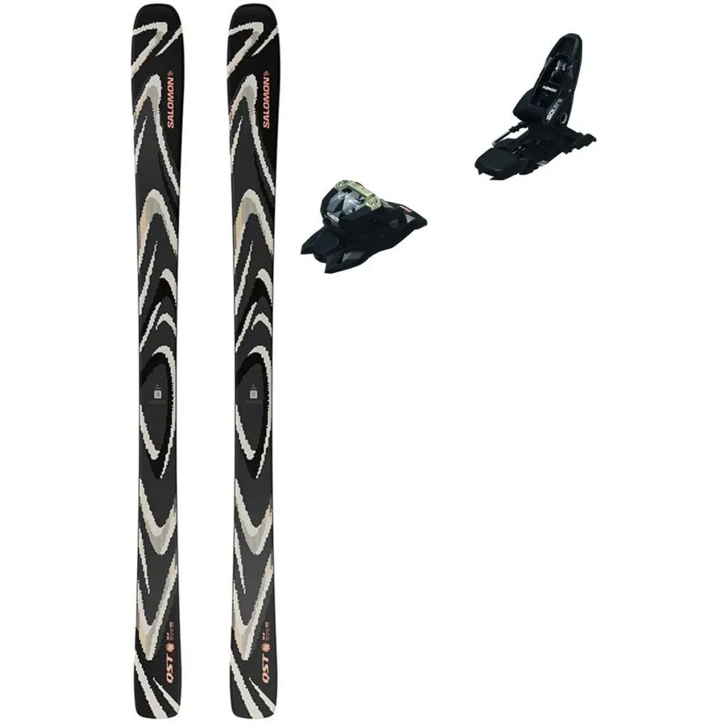 SALOMON Qst 94 /noir almond milk fusion corail + Fix MARKER Squire 11 /noir