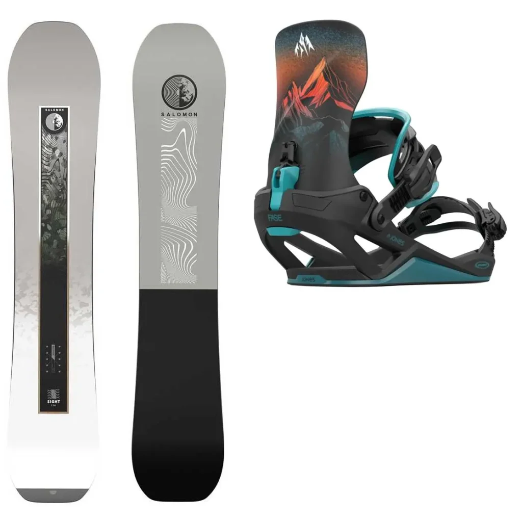 SALOMON Sight Wide + Fix JONES Mercury Fase Blue Art