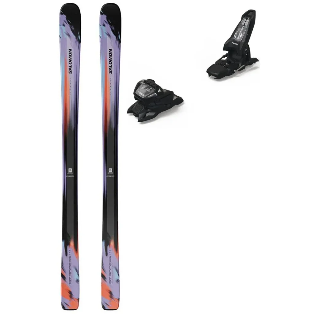 SALOMON Stance Pro 86 /violet tulip nasturtium black + Fix MARKER Griffon 13 ID /black