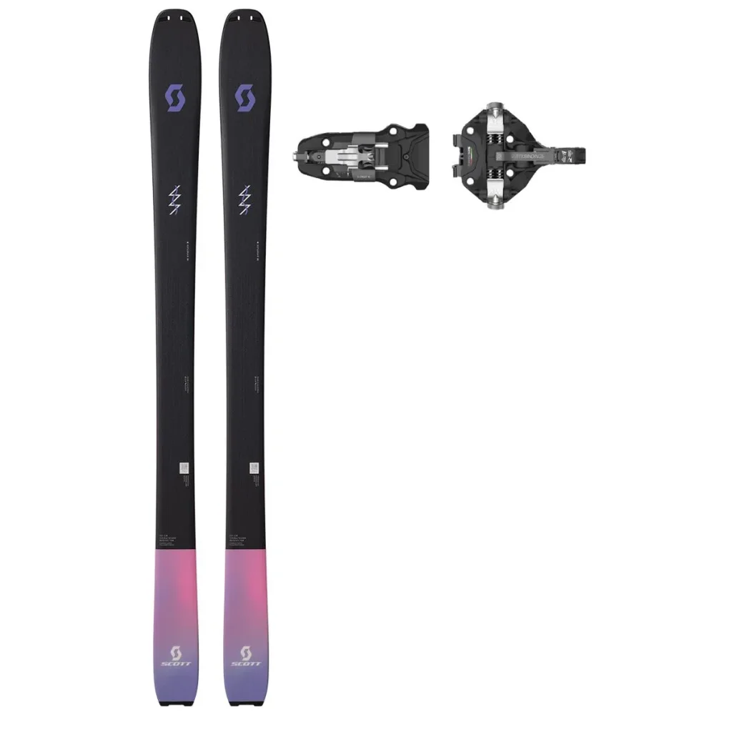 SCOTT Explorair 88 W /black purple + Fix ATK V-Crest 10 LT /black titanium