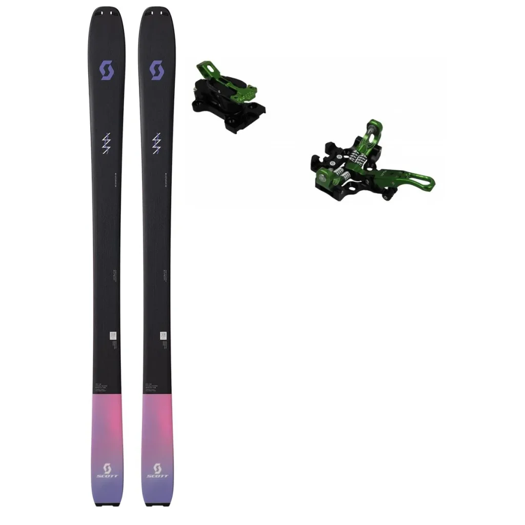 SCOTT Explorair 88 W /black purple + Fix PLUM Serak 8 /vert