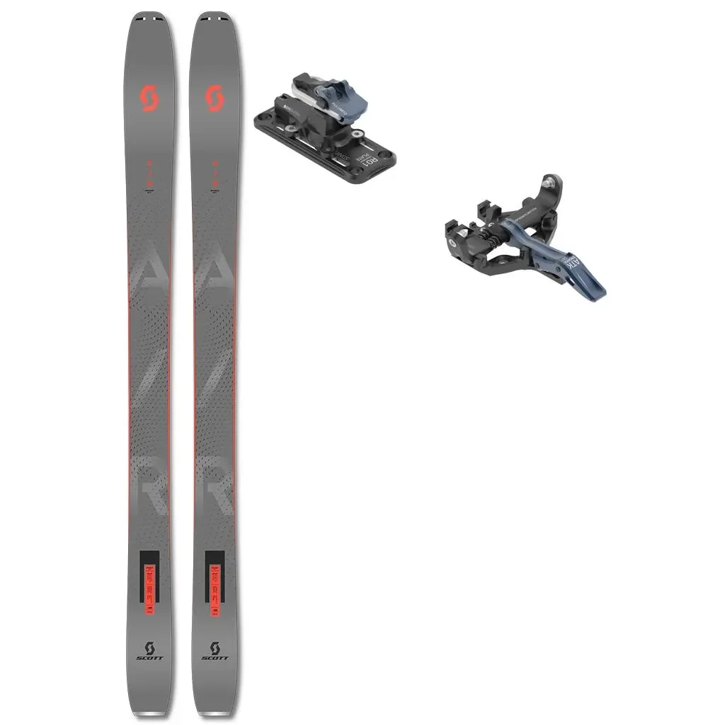 SCOTT Explorair 92 Lt + Fix ATK Kuluar 12 Superlight /bleu marine