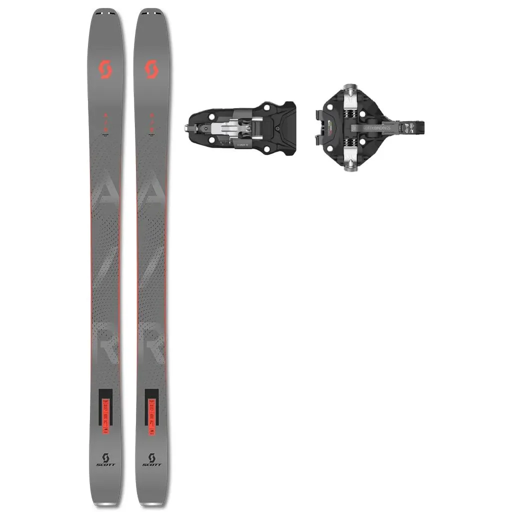 SCOTT Explorair 92 Lt + Fix ATK V-Crest 10 LT /noir titanium