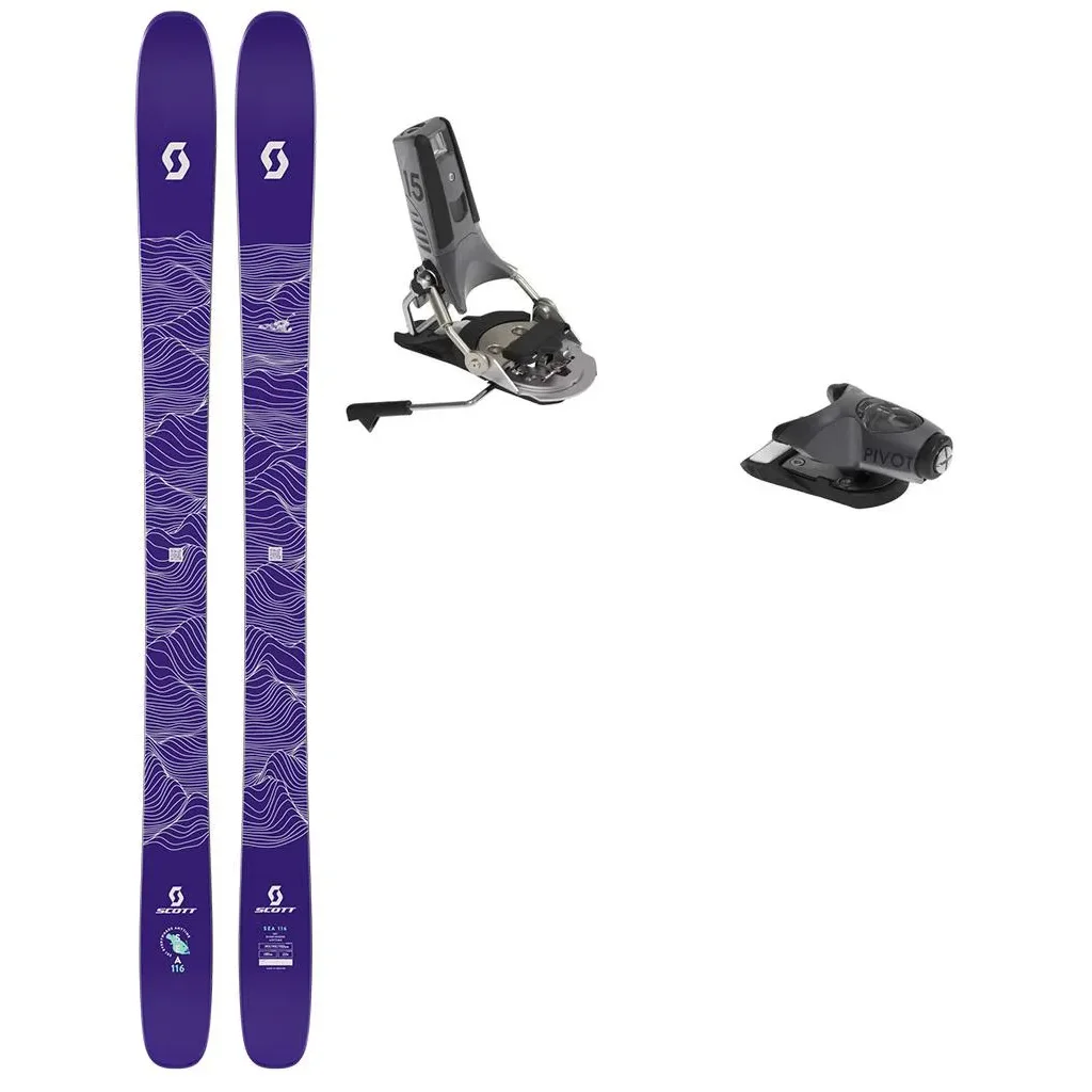 SCOTT Sea 116 + Fix LOOK Pivot 2.0 15 Gw Freins 115 /black metal