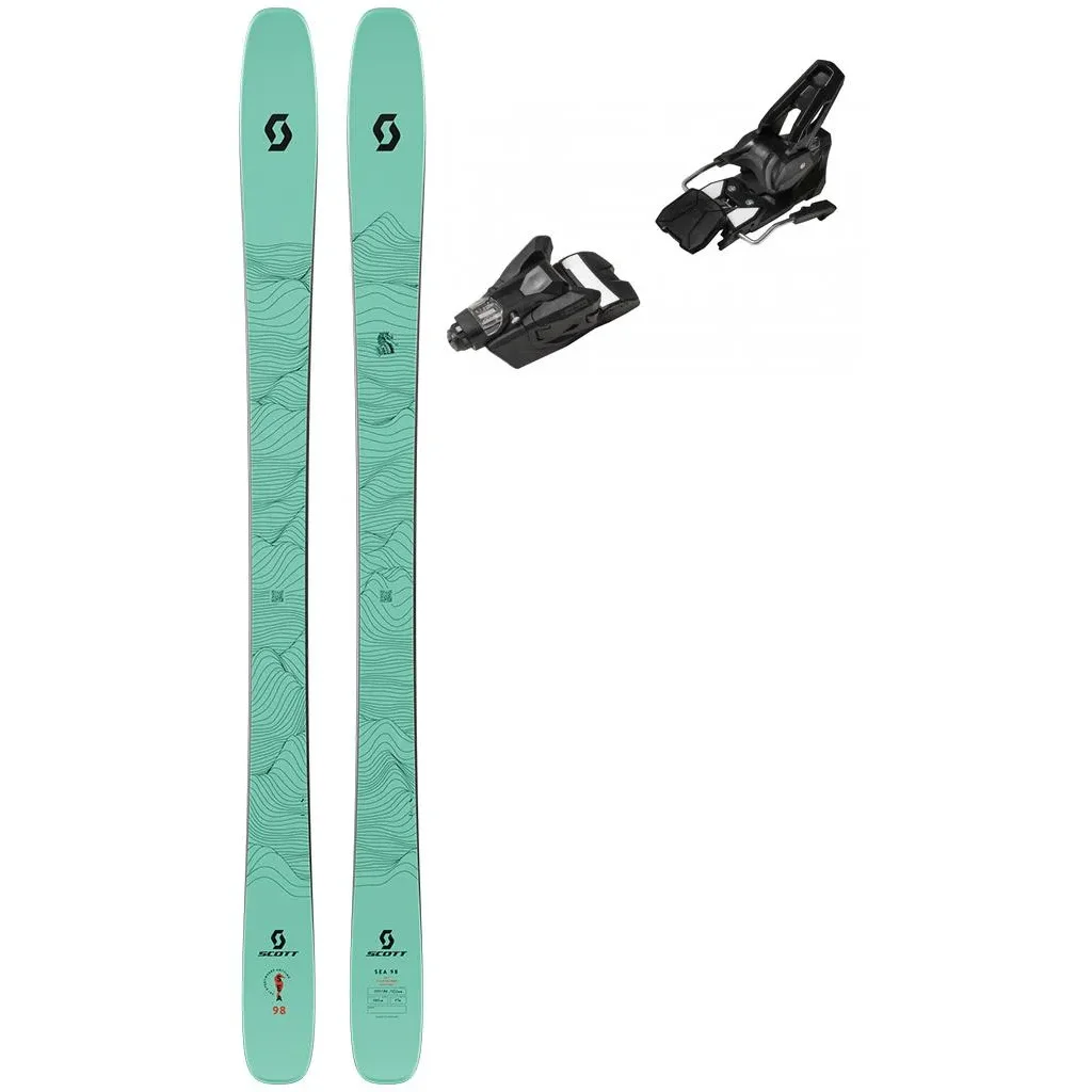 SCOTT Sea 98 /mint green pink + Fix ARMADA Strive 14 Gw /black