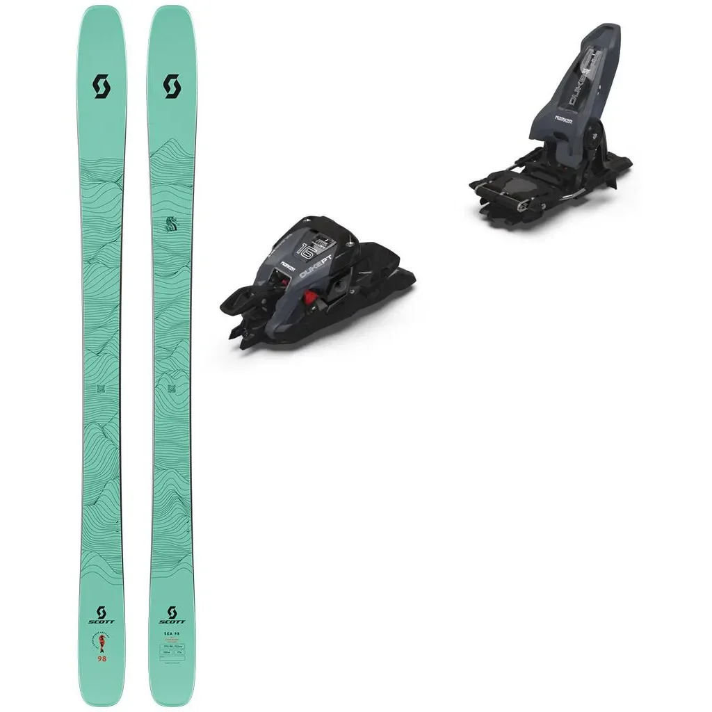 SCOTT Sea 98 /mint green pink + Fix MARKER Duke Pt 16 /anthracite black