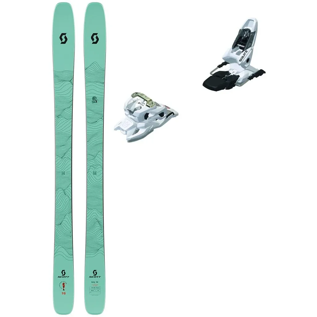 SCOTT Sea 98 /mint green pink + Fix MARKER Squire 11 /white