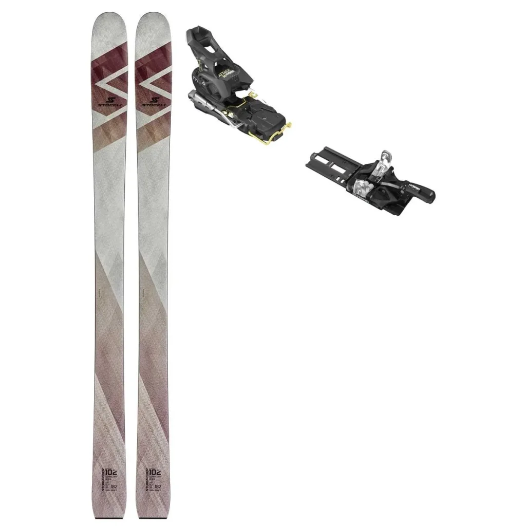 STOCKLI Stormrider 102 + Fix TYROLIA Attack Hybrid 14 Mn /frein 110mm